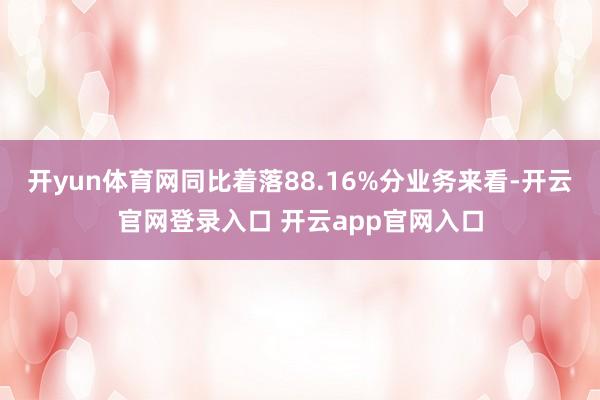 开yun体育网同比着落88.16%分业务来看-开云官网登录入口 开云app官网入口